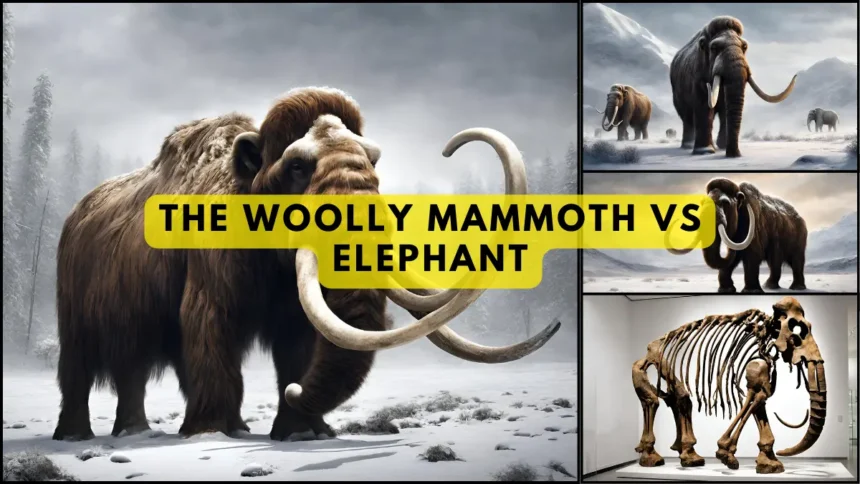 Titans of the Ice Age: The Woolly Mammoth vs Elephant size Comparison