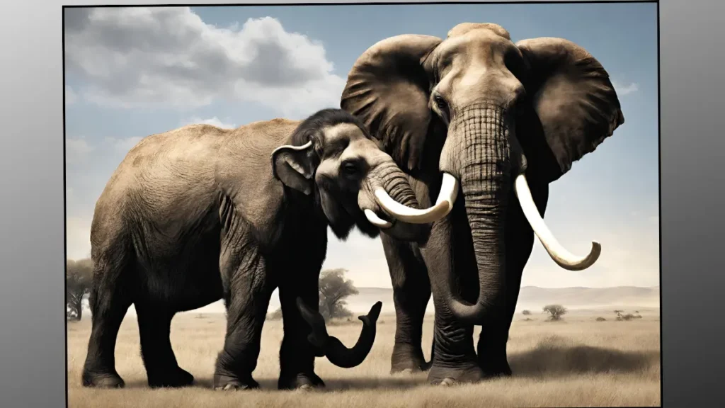 size of woolly mammoth vs elephant
